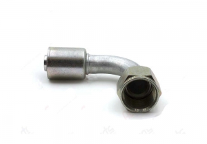AC Fitting Aluminum Beadlock 90 Degree #12 Female Flare (FF) to #12 5/8″ Hose BL1124 (1311018)